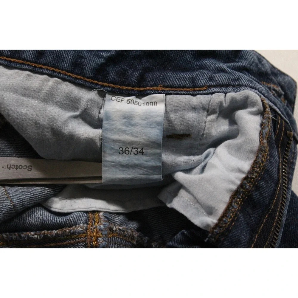 KVL Original Denim Men's Blue‎ Jeans 36x33 (Tag 36x34) Dark Wash